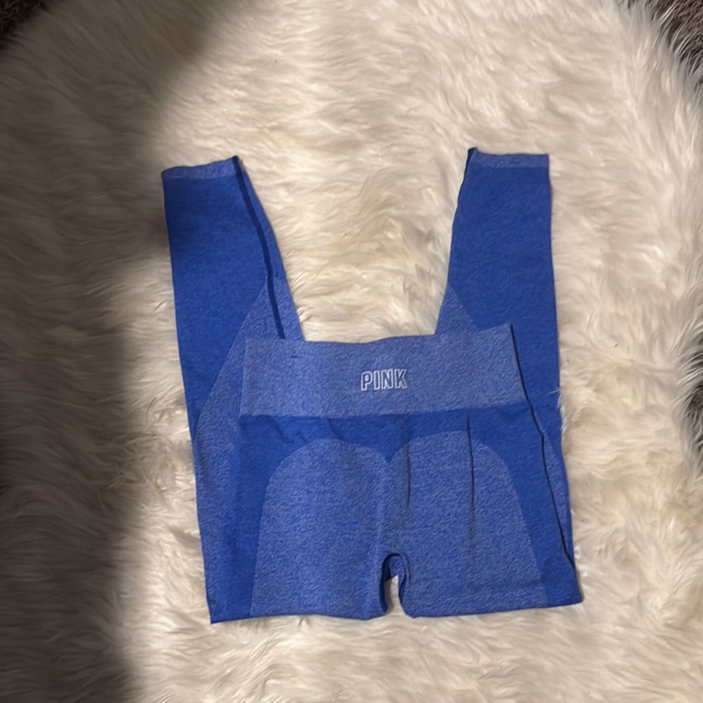 Victoria's Secret PINK Heathered Blue Leggings